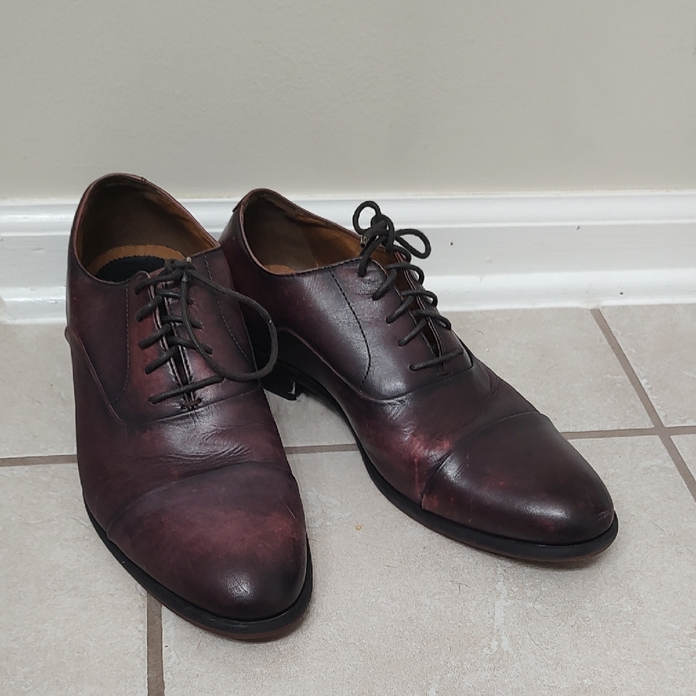 NWOT Blake McKay Men's Classic Redish Brown Leather Dress Shoes